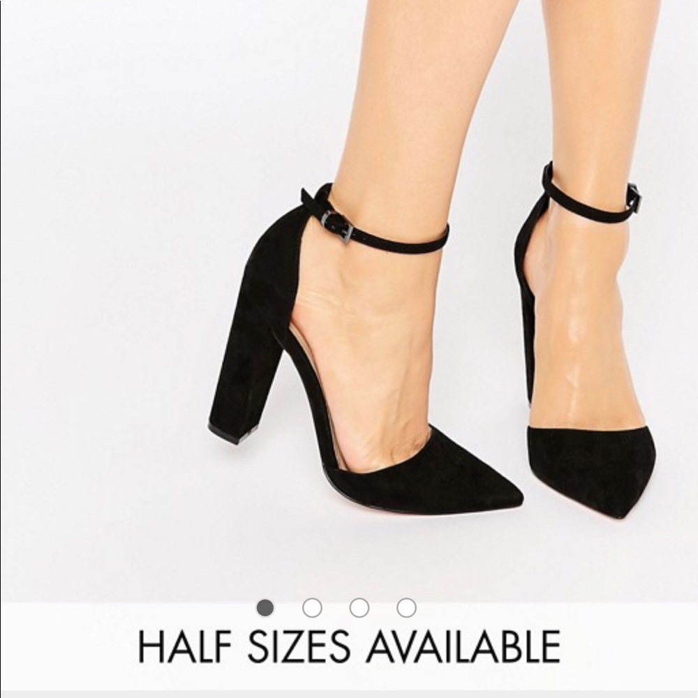 BNWT ASOS Black Penalty Pointed High Heels